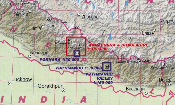 Carte de randonnée plastifiée - Annapurna, Dhaulagiri | TerraQuest carte pliée Terra Quest 