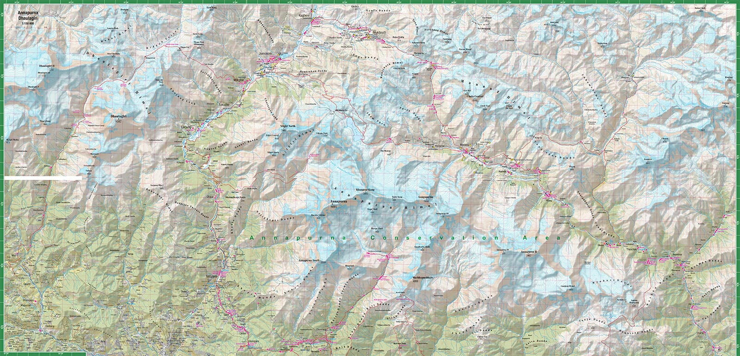 Carte de randonnée plastifiée - Annapurna, Dhaulagiri | TerraQuest carte de randonnée Terra Quest