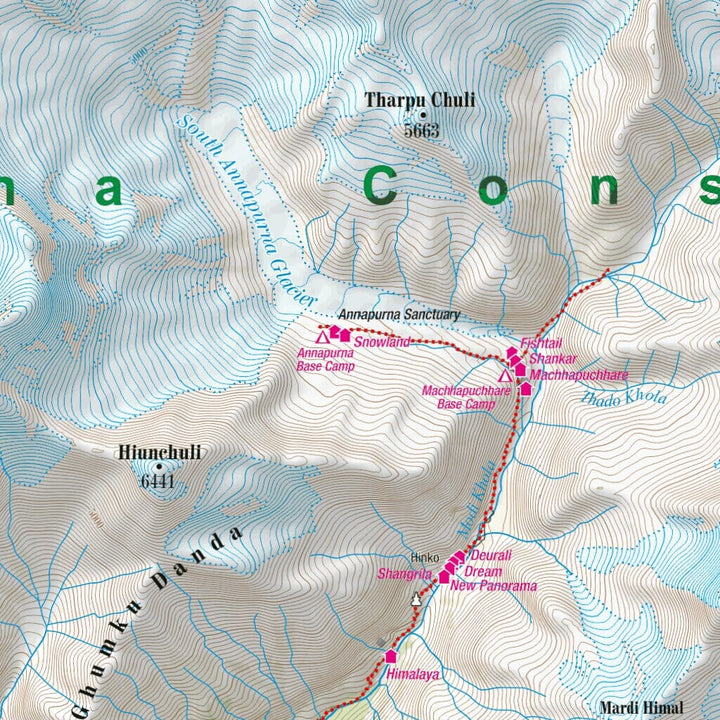 Carte de randonnée plastifiée - Annapurna, Dhaulagiri | TerraQuest carte pliée Terra Quest 