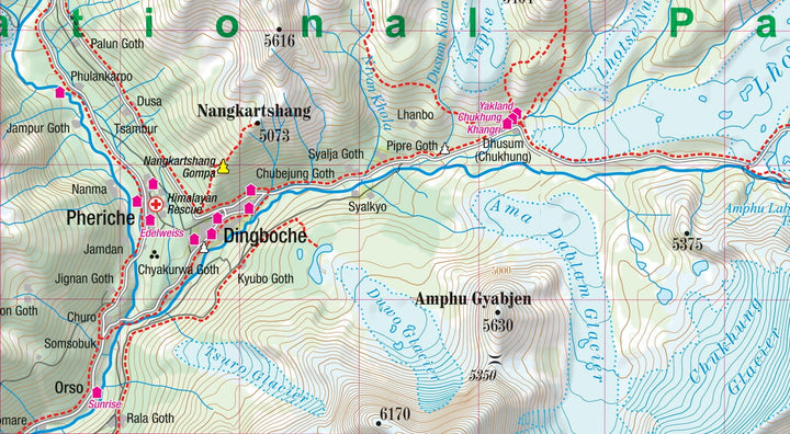 Carte de randonnée plastifiée - Everest | TerraQuest carte pliée Terra Quest 