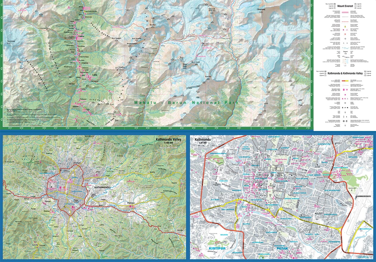 Carte de randonnée plastifiée - Everest | TerraQuest carte de randonnée Terra Quest