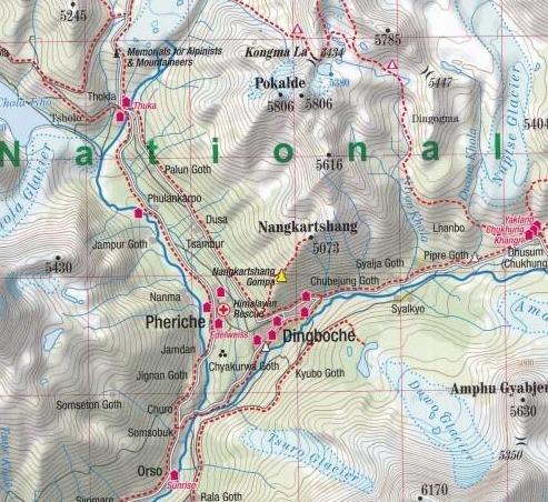 Carte de randonnée plastifiée - Everest | TerraQuest carte pliée Terra Quest 