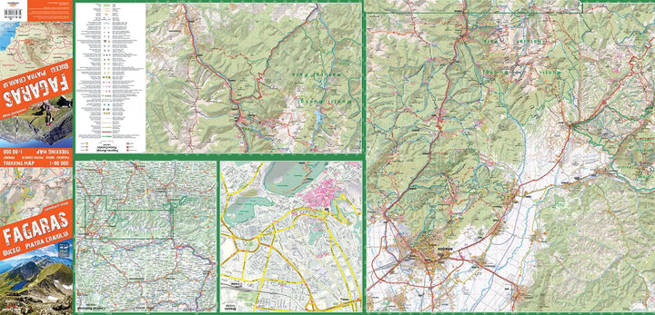 Carte de randonnée plastifiée - Fagaras, Bucegi, Piatra Craiului (Roumanie) | TerraQuest carte pliée Terra Quest 