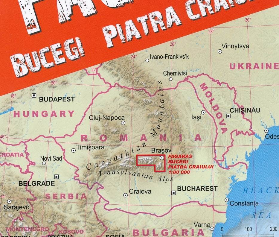 Carte de Trekking - Fagaras, Bucegi, Piatra Craiului (Roumanie) | TerraQuest - La Compagnie des Cartes