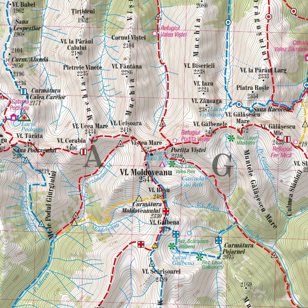 Carte de randonnée plastifiée - Fagaras, Bucegi, Piatra Craiului (Roumanie) | TerraQuest carte de randonnée Terra Quest