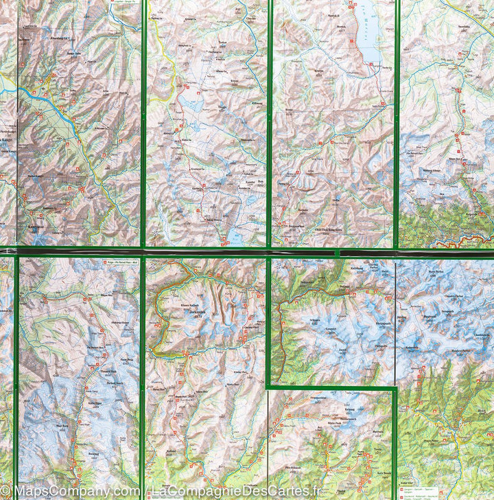 Carte de randonnée plastifiée - Himalaya indienne | TerraQuest carte pliée Terra Quest 