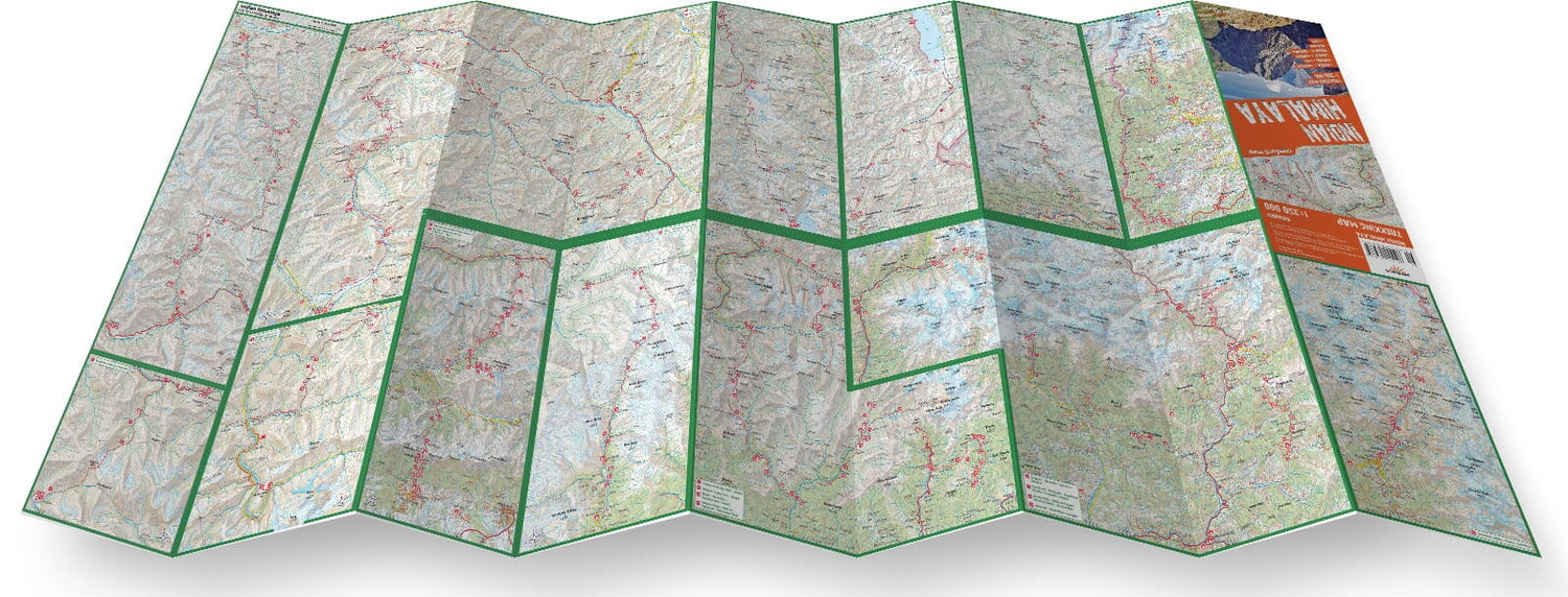 Carte de randonnée plastifiée - Himalaya indienne | TerraQuest carte de randonnée Terra Quest