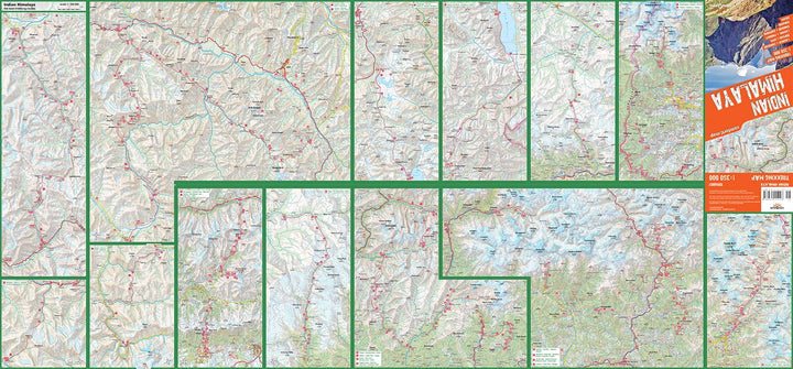 Carte de randonnée plastifiée - Himalaya indienne | TerraQuest carte pliée Terra Quest 