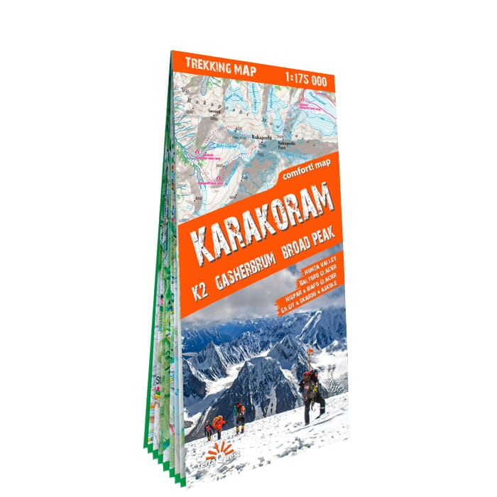 Carte de randonnée plastifiée - Karakoram, K2, Gasherbrum, Broad Peak (Pakistan, Chine) | TerraQuest carte pliée Terra Quest 
