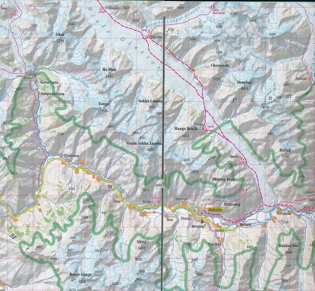 Carte de randonnée plastifiée - Karakoram, K2, Gasherbrum, Broad Peak (Pakistan, Chine) | TerraQuest carte de randonnée Terra Quest