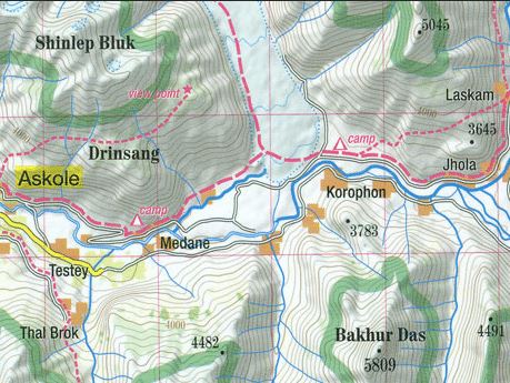 Carte de trekking - Karakoram, K2, Gasherbrum, Broad Peak (Pakistan, Chine) | TerraQuest - La Compagnie des Cartes