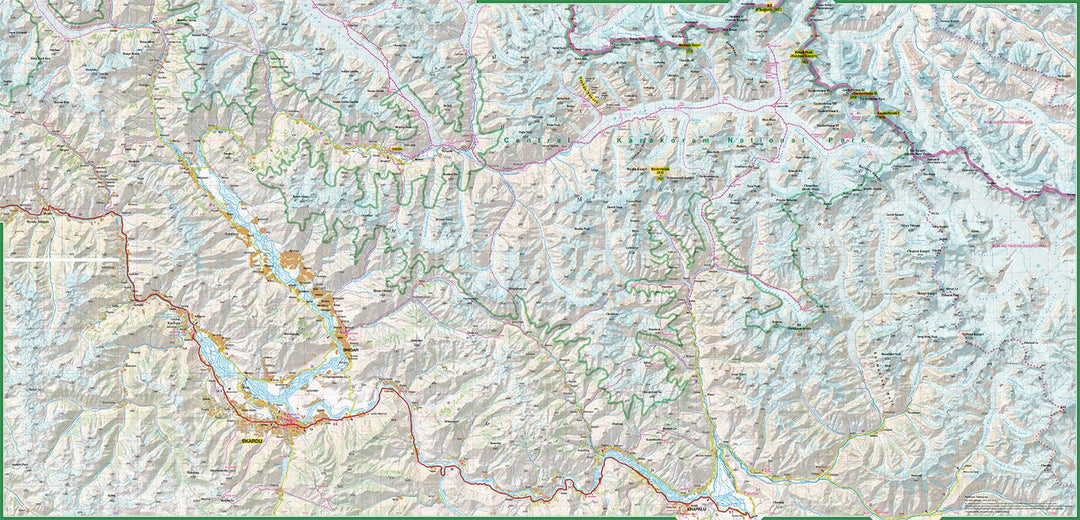 Carte de randonnée plastifiée - Karakoram, K2, Gasherbrum, Broad Peak (Pakistan, Chine) | TerraQuest carte pliée Terra Quest 