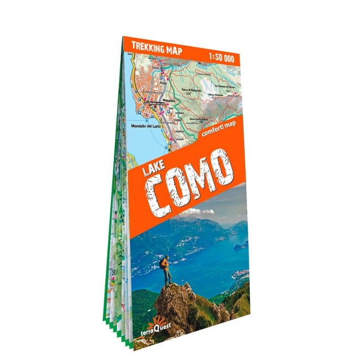Carte de randonnée plastifiée - Lac de Côme (Italie) | TerraQuest carte de randonnée Terra Quest