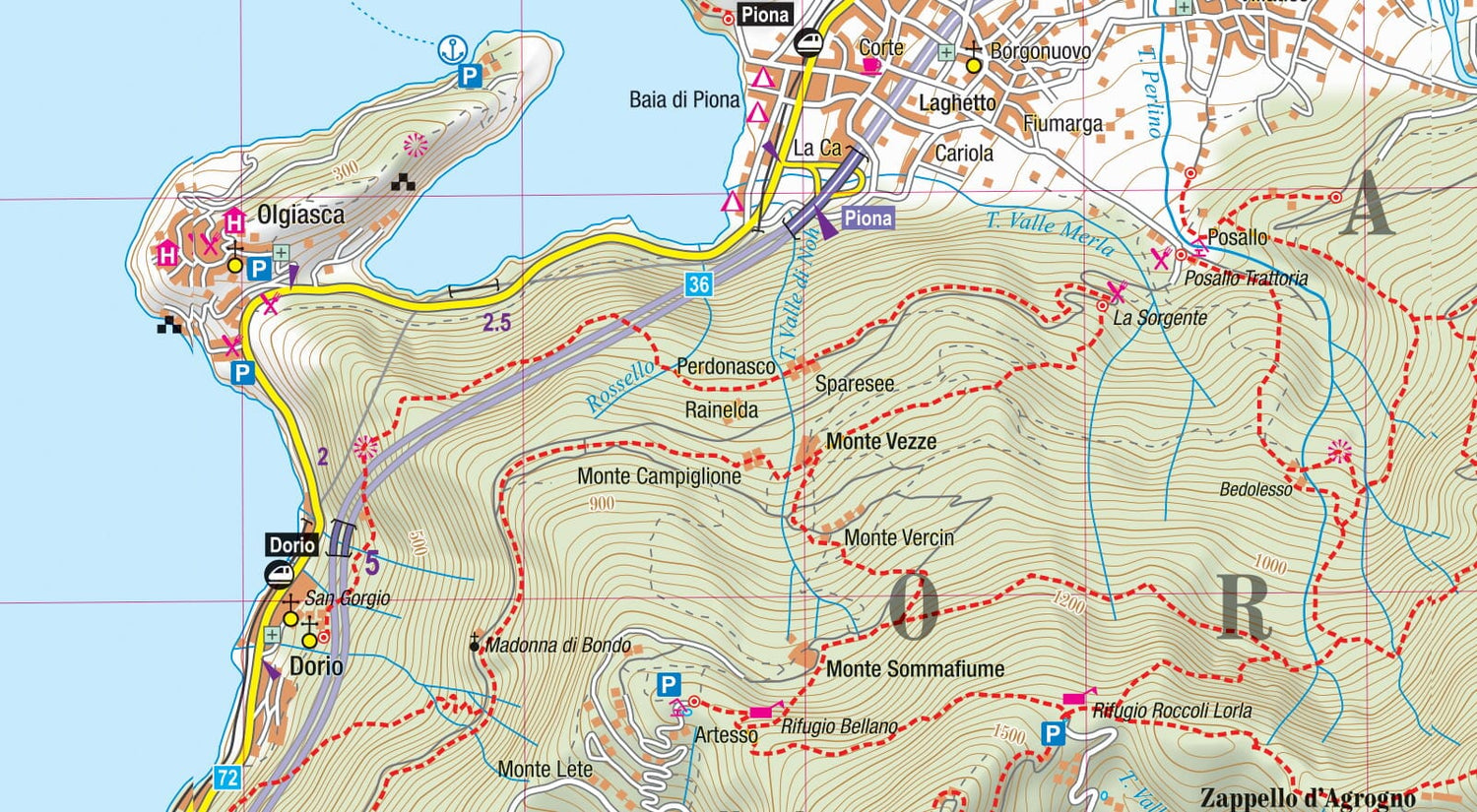 Carte de randonnée plastifiée - Lac de Côme (Italie) | TerraQuest carte de randonnée Terra Quest