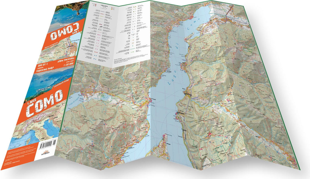 Carte de randonnée plastifiée - Lac de Côme (Italie) | TerraQuest carte pliée Terra Quest 
