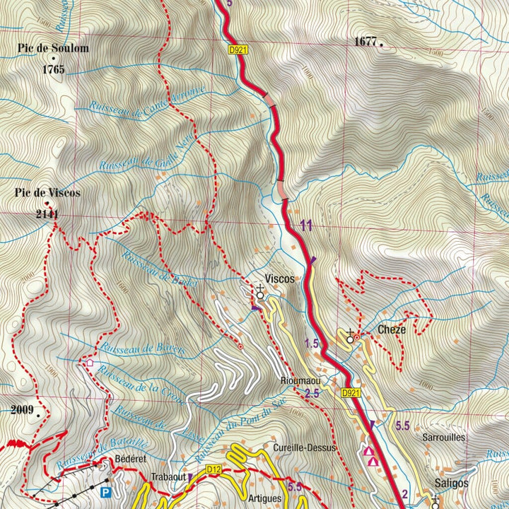 Carte de randonnée plastifiée - Pyrénées Centrales | TerraQuest carte pliée Terra Quest 