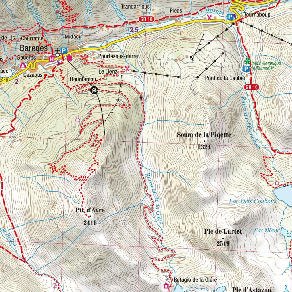 Carte de randonnée plastifiée - Pyrénées Centrales | TerraQuest carte de randonnée Terra Quest