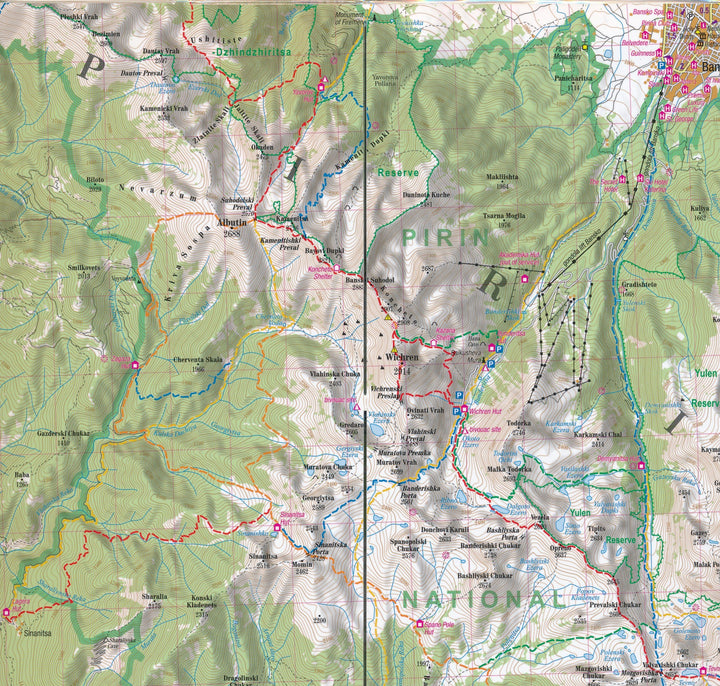 Carte de randonnée plastifiée - Rila & Pirin (Montagnes bulgares) | TerraQuest carte pliée Terra Quest 