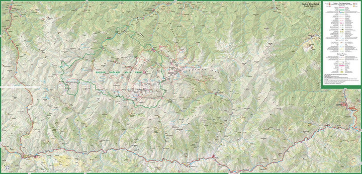 Carte de randonnée plastifiée - Turquie : Les plus hauts sommets | TerraQuest carte pliée Terra Quest 