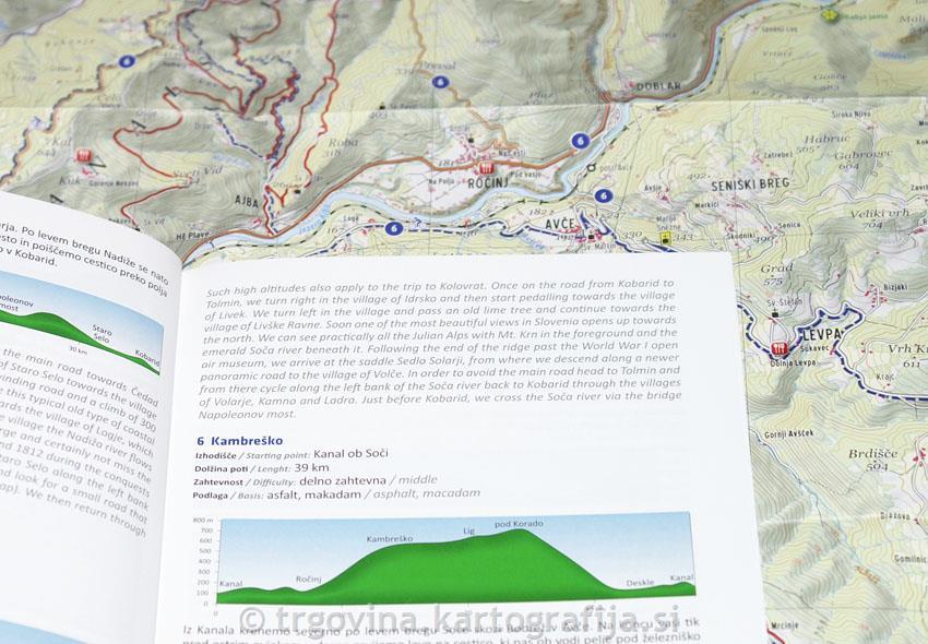 Carte de randonnée - Posocje (Slovénie) | Kartografija carte pliée Kartografija 