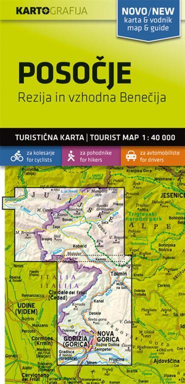 Carte de randonnée - Posocje (Slovénie) | Kartografija carte de randonnée Kartografija