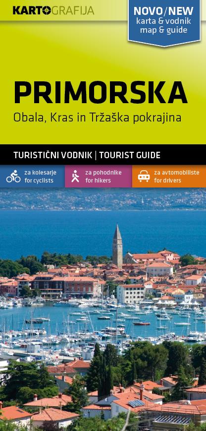 Carte de randonnée - Primorska (Slovénie) | Kartografija carte pliée Kartografija 