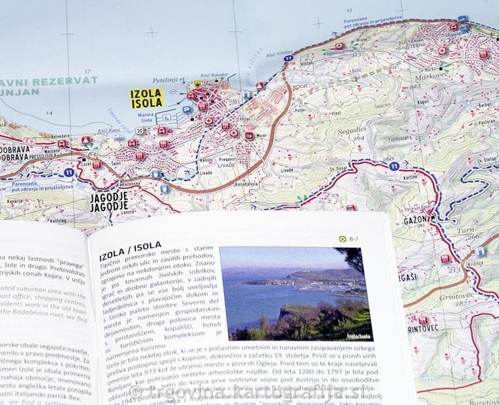 Carte de randonnée - Primorska (Slovénie) | Kartografija carte pliée Kartografija 