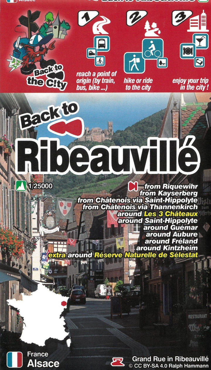 Carte de randonnée - Ribeauvillé (Alsace) | Mini Planet carte pliée Mini Planet 