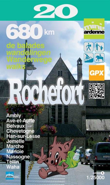 Carte de randonnée n° 20 - Rochefort | Mini Planet carte de randonnée Mini Planet