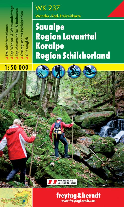 Carte de randonnée - Saualpen-Lavanttal - Koralpe - Reg. Schilcherland (Alpes autrichiennes), n° WK237 | Freytag & Berndt carte de randonnée Freytag & Berndt Default Title