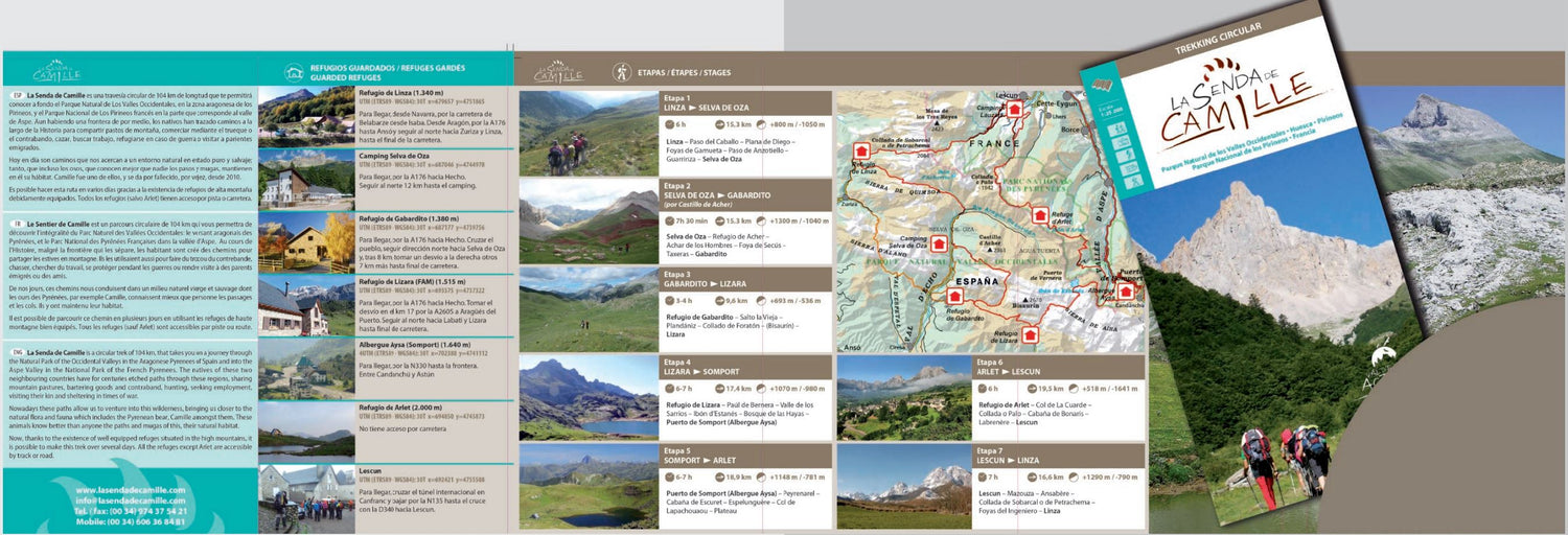 Carte de randonnée - Senda de Camille (Parc national des Pyrénées, Aragon) | Alpina carte de randonnée Editorial Alpina