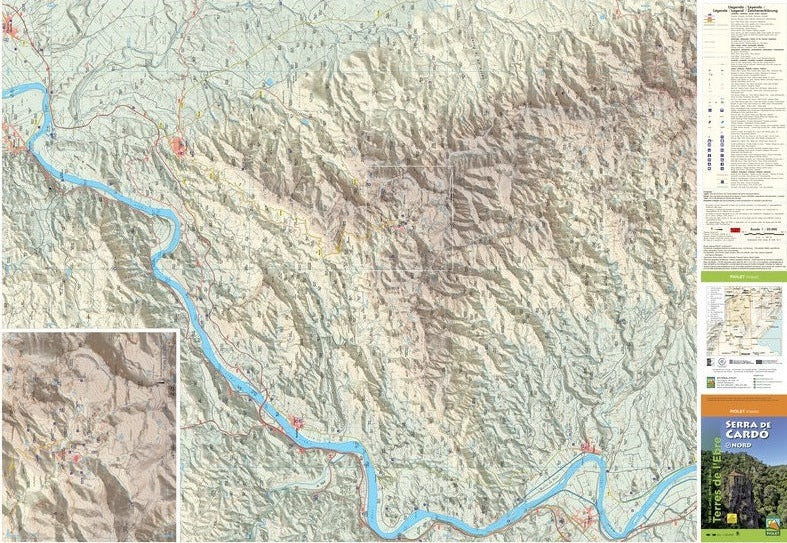 Carte de randonnée - Serra de Cardó (Catalogne) | Piolet carte de randonnée Editorial Piolet