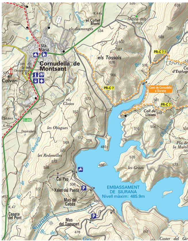 Carte de randonnée - Serra de Montsant (Catalogne) | Piolet carte de randonnée Editorial Piolet
