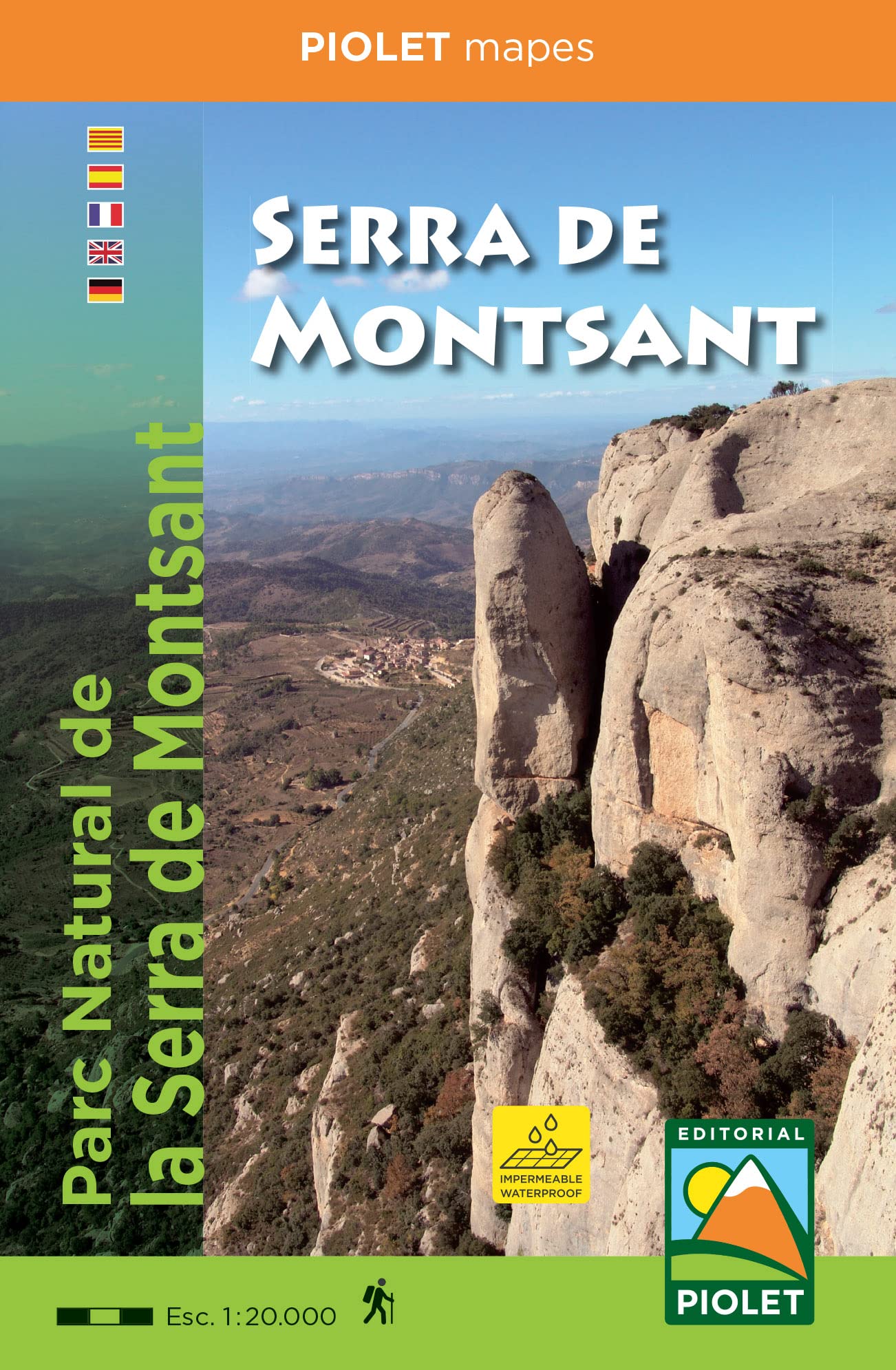 Carte de randonnée - Serra de Montsant (Catalogne) | Piolet carte de randonnée Editorial Piolet