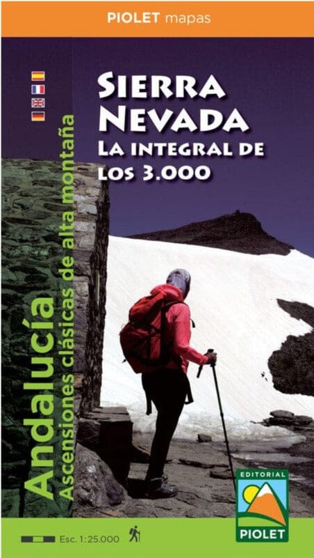Carte de randonnée - Sierra Nevada, La integral de los 3000 (Andalousie) | Piolet carte pliée Editorial Piolet 
