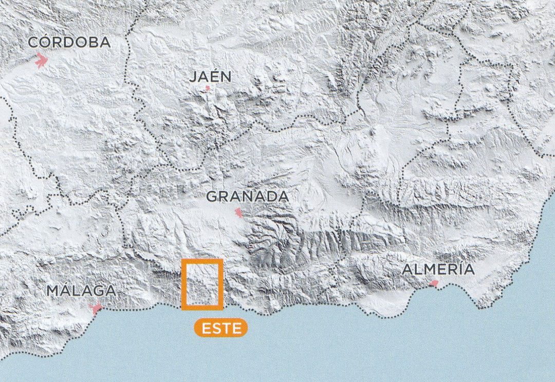 Carte de randonnée - Sierras de Tejeda, Almijara y Alhama (Andalousie) | Piolet carte pliée Editorial Piolet 