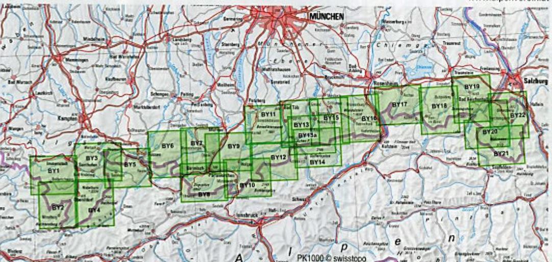 Carte de randonnée & ski n° BY23 - Forêt bavaroise, région d'Arber & Kaitersberg | Alpenverein carte de randonnée Alpenverein