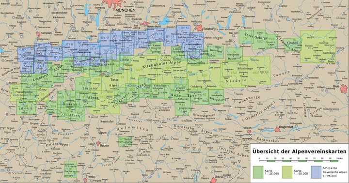 Carte de randonnée & ski n° BY11 - Isarwinkel, Benediktenwand (Alpes bavaroises) | Alpenverein carte pliée Alpenverein 