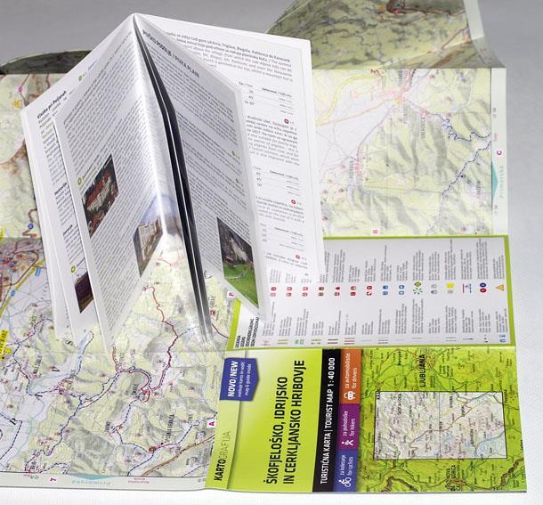 Carte de randonnée - Skofjelosko, Idrijsko, Cerkljansko hribovje (Slovénie) | Kartografija carte de randonnée Kartografija