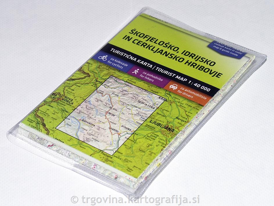 Carte de randonnée - Skofjelosko, Idrijsko, Cerkljansko hribovje (Slovénie) | Kartografija carte de randonnée Kartografija