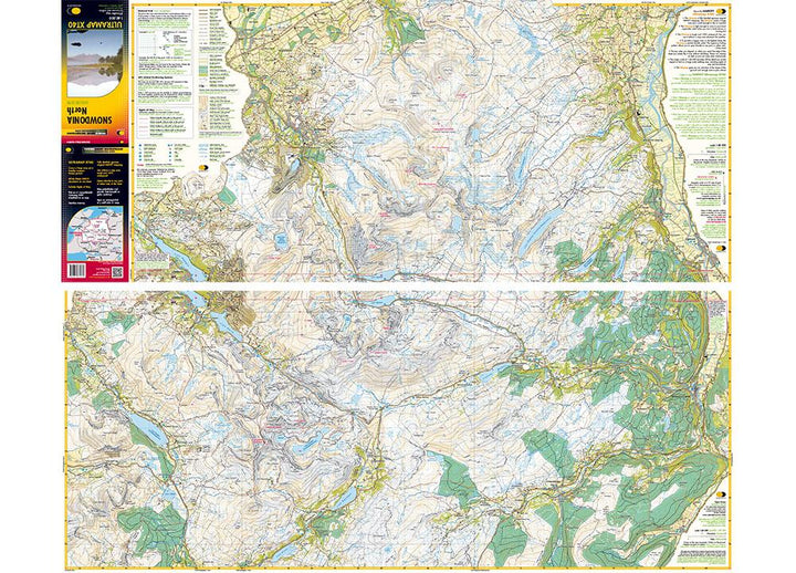 Carte de randonnée - Snowdonia Nord XT40 | Harvey Maps - Ultramap carte pliée Harvey Maps 