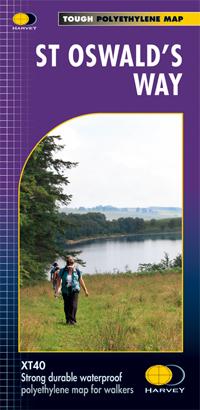 Carte de randonnée - St Oswald's Way XT40 | Harvey Maps - National Trail maps carte de randonnée Harvey Maps