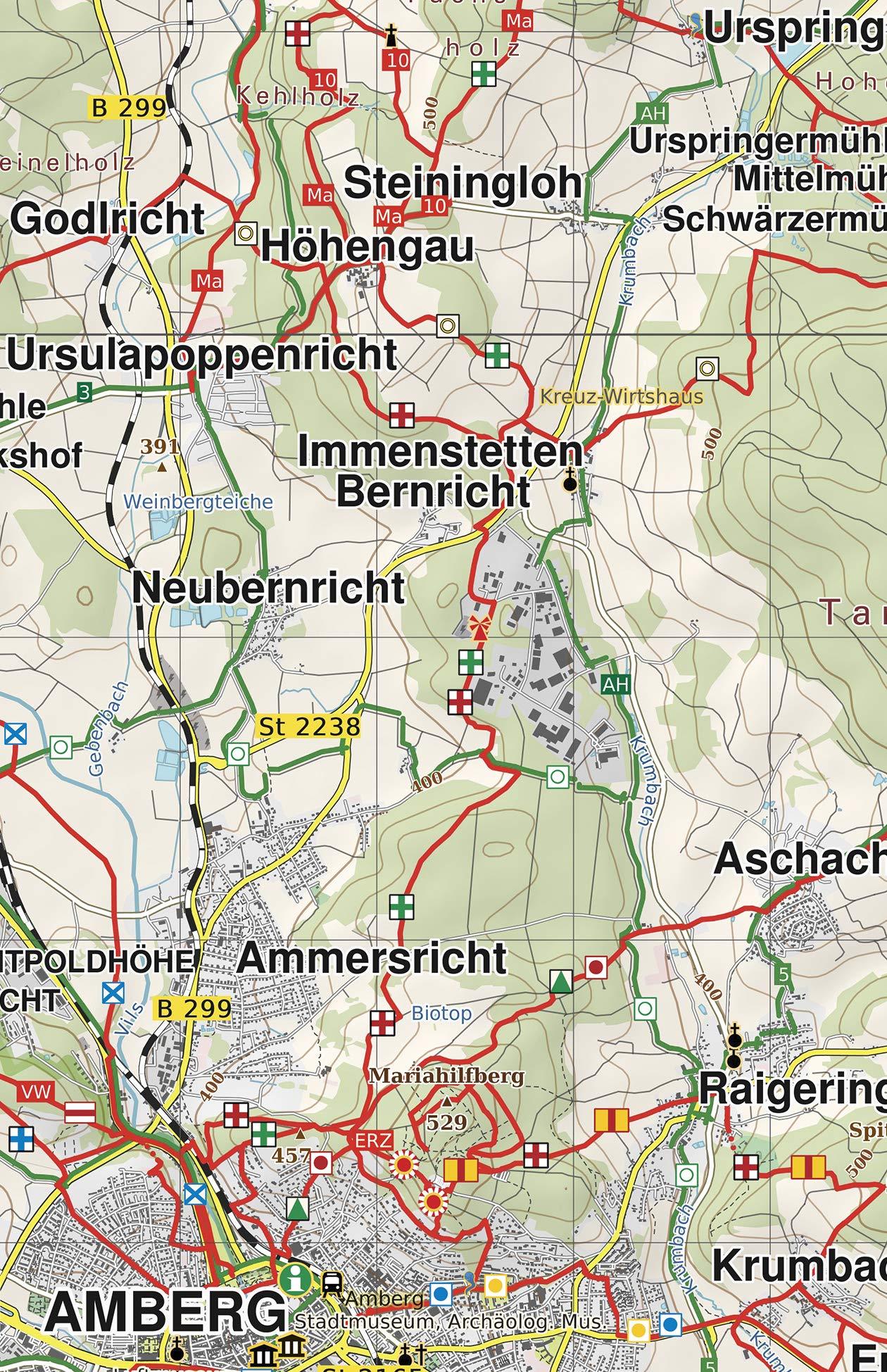 Carte de randonnée n° 177 - Südwestliche Oberpfalz, Neumarkt | PhoneMaps carte de randonnée PhoneMaps