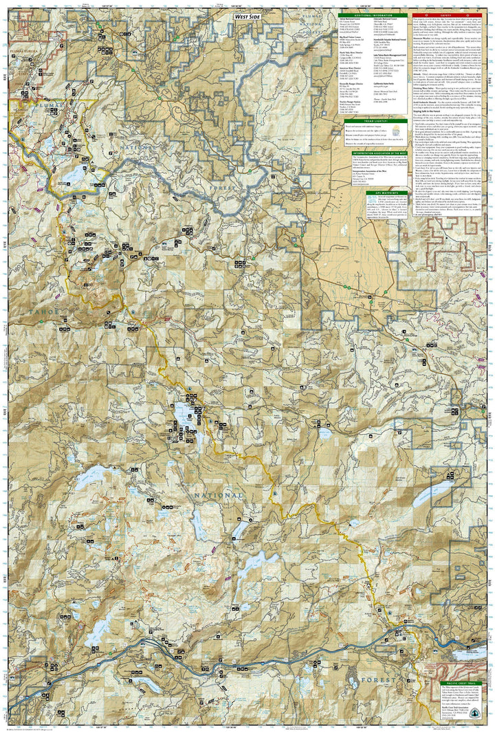 Carte de randonnée - Tahoe National Forest East - Sierra Buttes, Donner Pass (Californie), n° 805 | National Geographic carte pliée National Geographic 