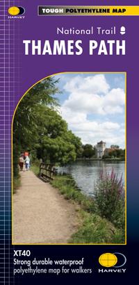 Carte de randonnée - Thames Path XT40 | Harvey Maps - National Trail maps carte pliée Harvey Maps 