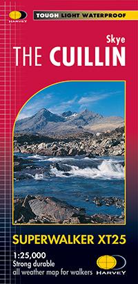 Carte de randonnée - The Cuillin (île de Skye) XT25 | Harvey Maps - Superwalker maps carte pliée Harvey Maps 