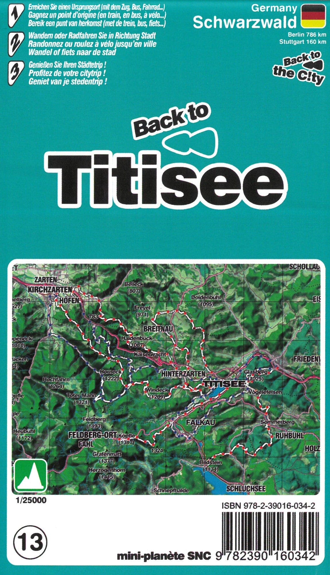 Carte de randonnée - Titisee (Forêt Noire) | Mini Planet carte de randonnée Mini Planet Default Title