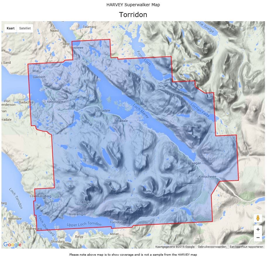 Carte de randonnée - Torridon XT25 | Harvey Maps - Superwalker maps carte pliée Harvey Maps 