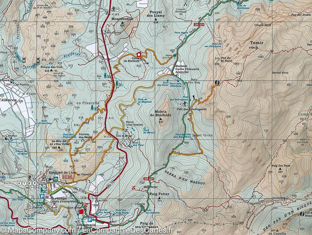Carte de randonnée - Tramuntana Centrale (Majorque, îles Baléares) | Alpina carte pliée Editorial Alpina 