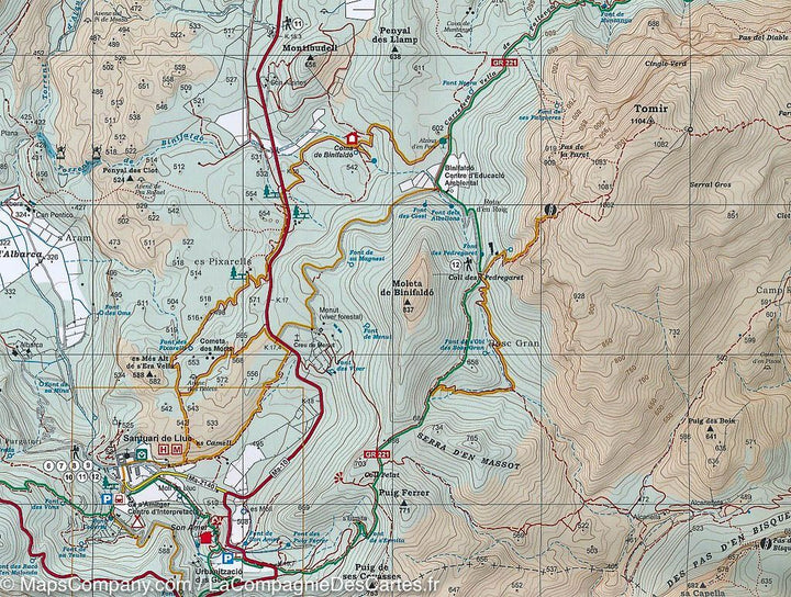Carte de randonnée - Tramuntana Centrale (Majorque, îles Baléares) | Alpina carte pliée Editorial Alpina 